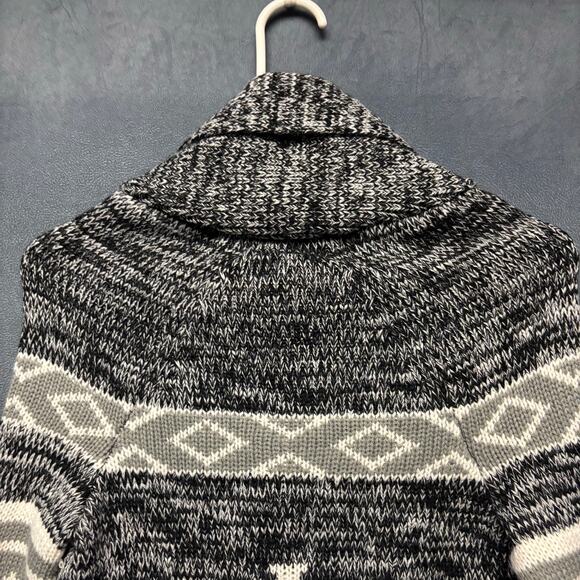 Primark Cowichan Knit Sweater Kids Medium Cardigan Moose Button Down Medium Cozy - Picture 14 of 15